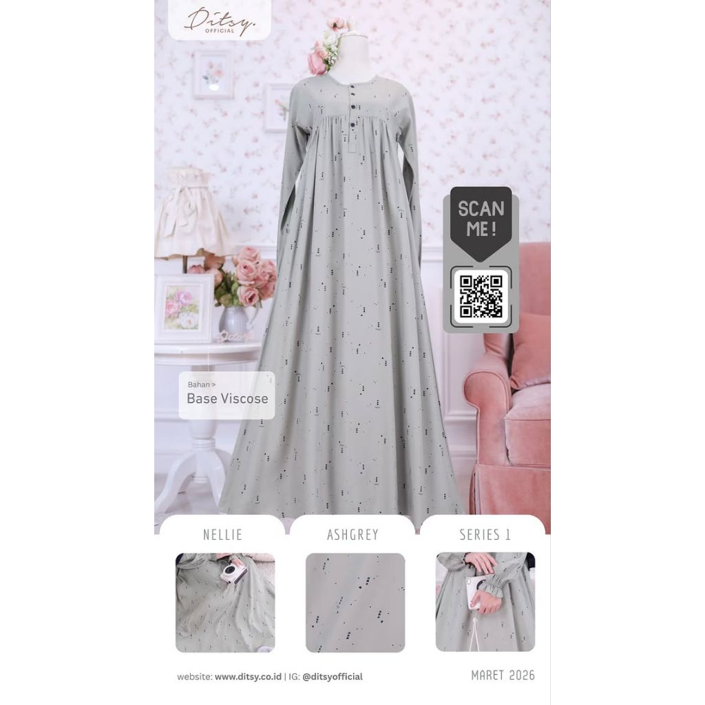 KOLEKSI DITSY S-XL NIGHTGOWN By Ditsy