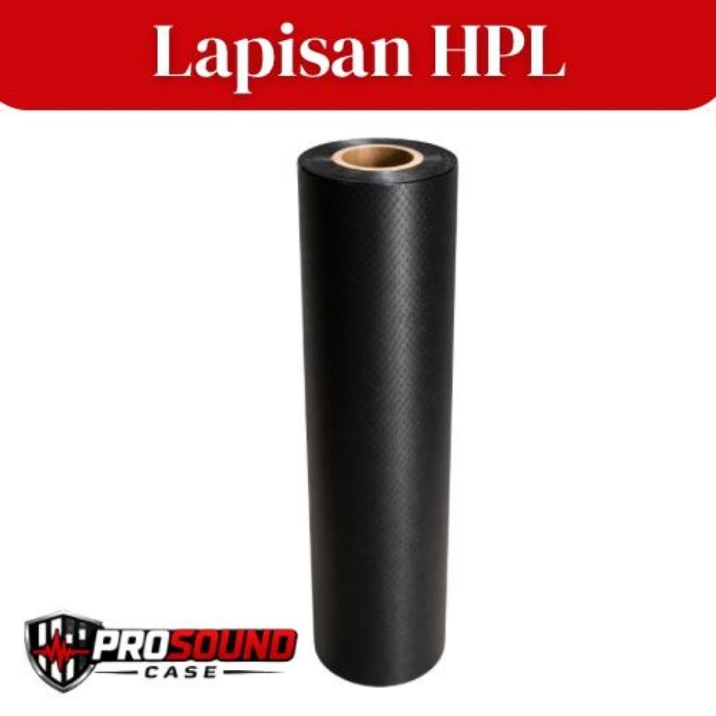 Lapisan HPL PVC Hitam Hardcase Box Sound