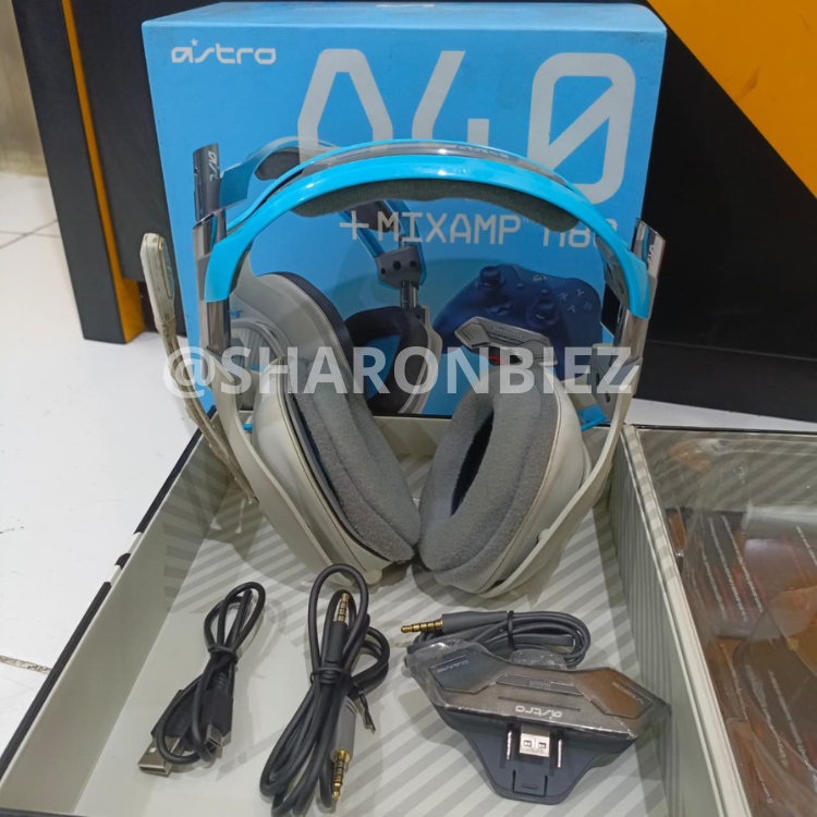 Headset Astro Gaming HALO 5 A40 BIRU Headset with MixAmp M80 Xbox One PC Laptop