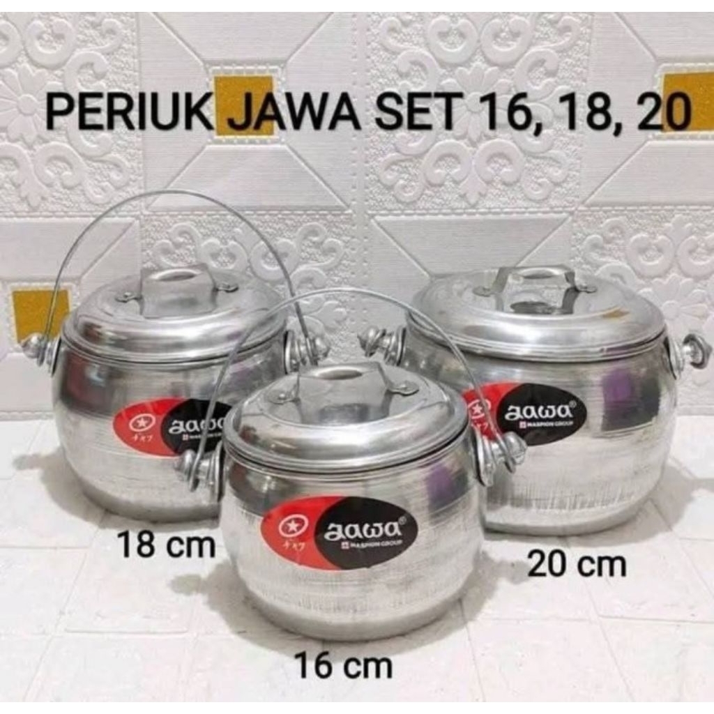 PANCI PERIUK SET 16 18 20CM JAWA MASPION