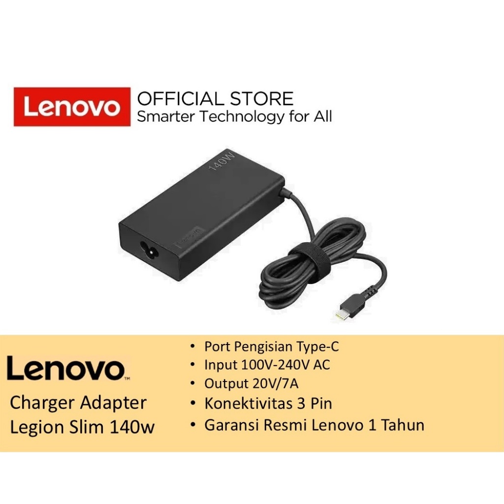 Lenovo Adaptor Legion Slim 140w USB-C Lenovo Charger