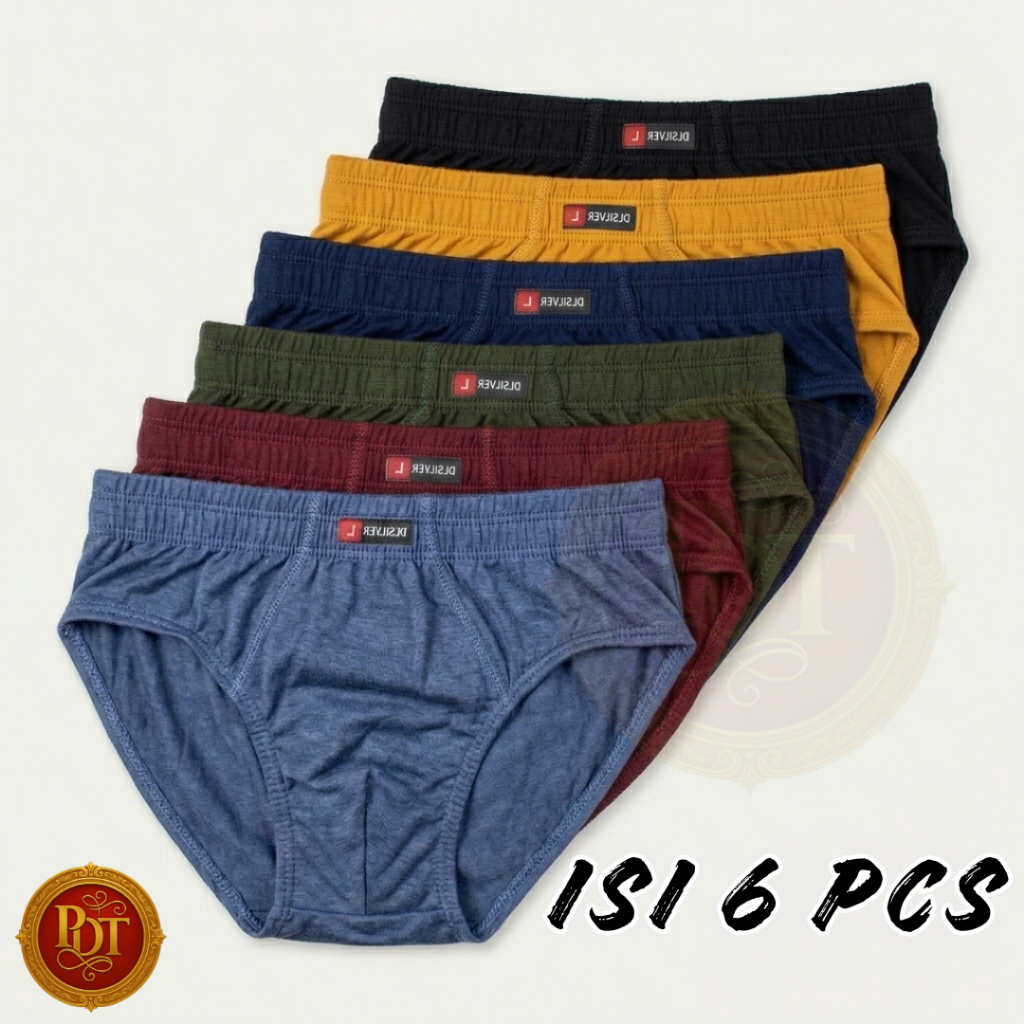 3, 6 PCS Celana Dalam Pria CD Daleman Size Ukuran M LXL 3L Grosir Lusinan AUTHENTHIC GESTEX TOMNIDA