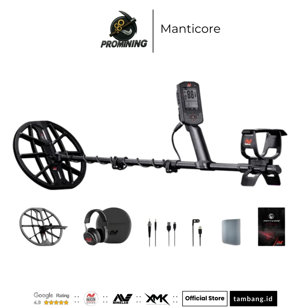 Minelab Manticore Metal Detektor Emas dan Waterproof