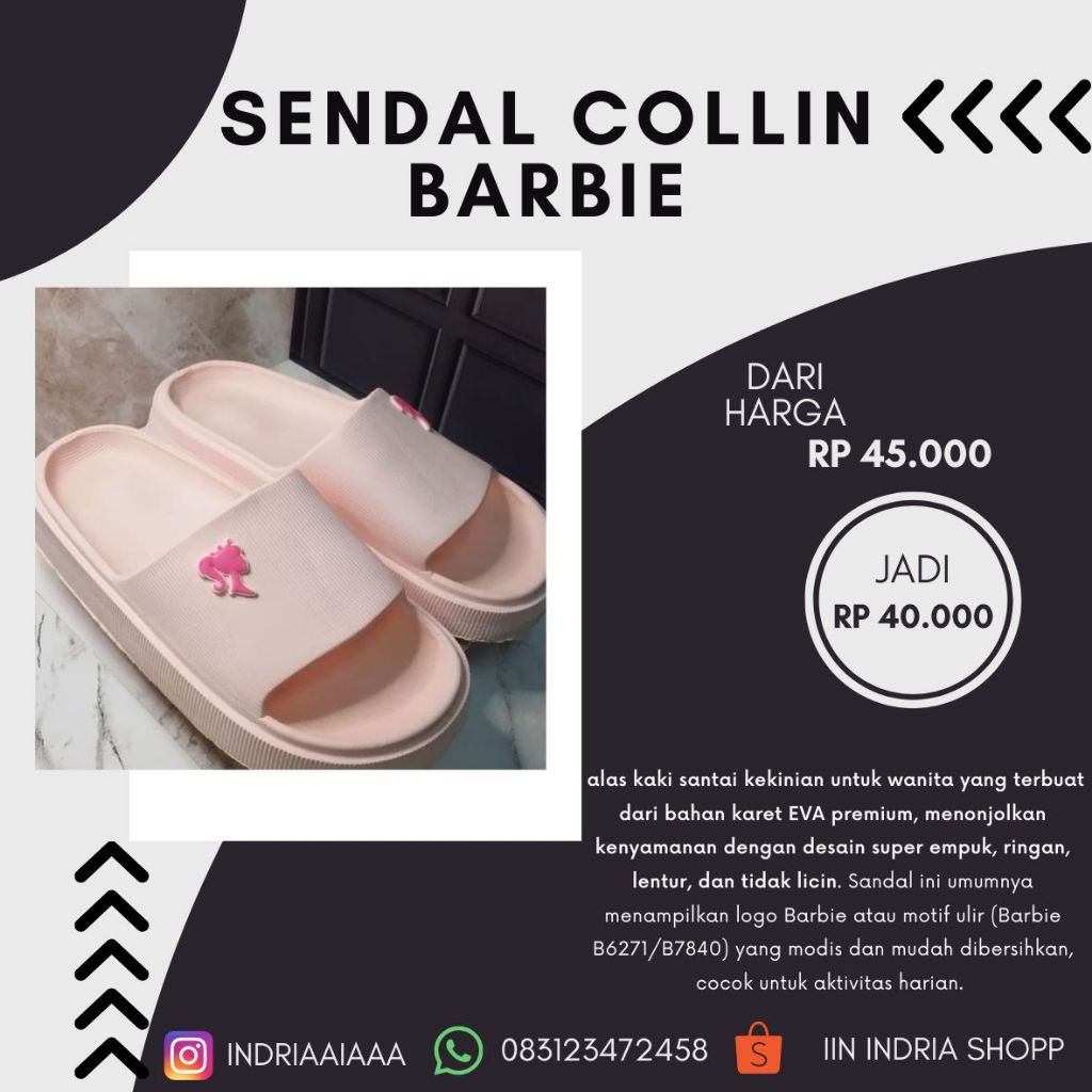 sendal collin barbie