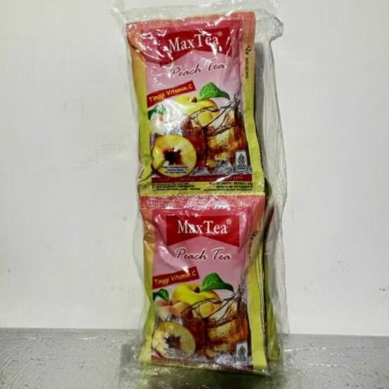 Maxtea Peach Tea Renceng 10 Sachet