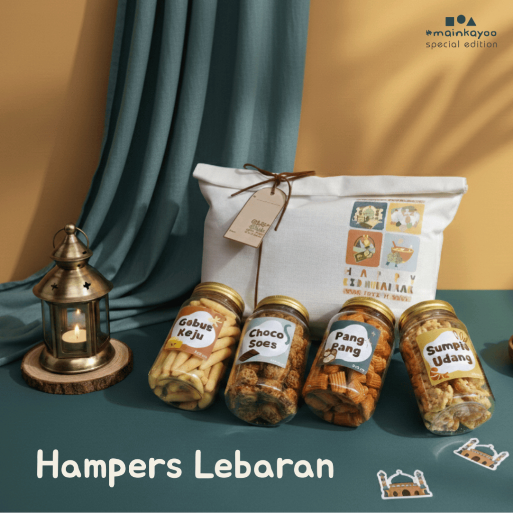hampers lebaran aesthetic kue kering cookies parcel unik