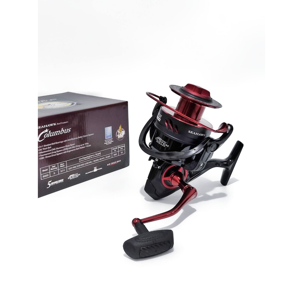 Reel Seahawk COLOMBUS 8000 Max Drag 12KG CNC Aluminium Spool