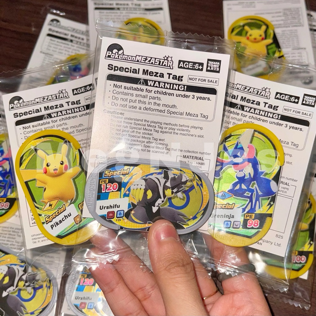 [READY] Pokemon Mezastar Mezatag Special Event | Limited - Urshifu Water - Pikachu - Greinja - Darkr