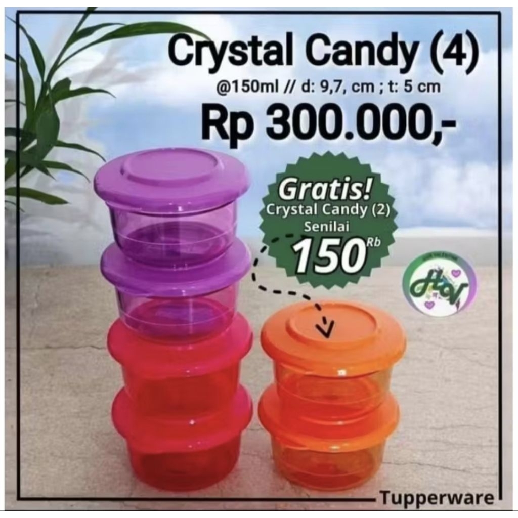 Crystal Tupperware/domino set/table coll tupperware