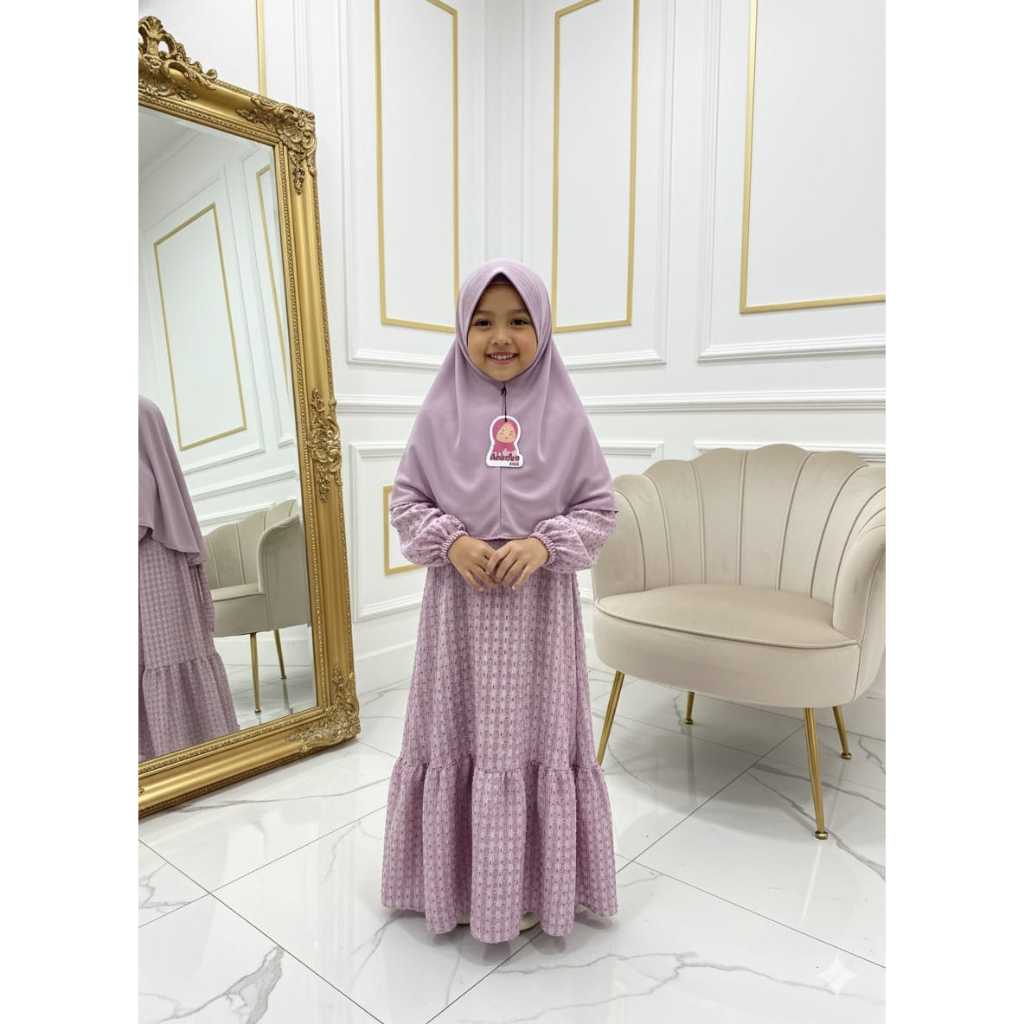 AikoGamis,Dress Anak Katun Premi