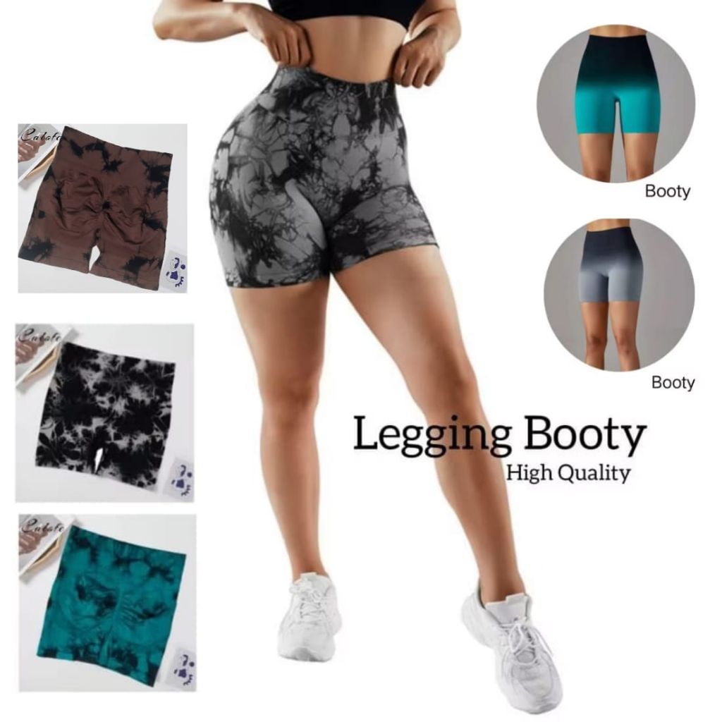 Legging Short  Booty Legging Pendek Olahraga Wanita