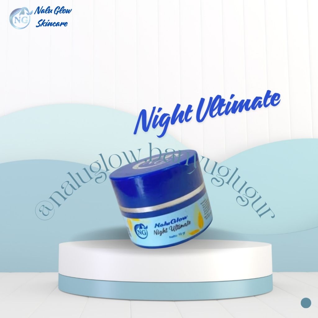 Night Cream Ecer Nalu Glow BPOM | Harga Ecer | Whitening Series | Glowing