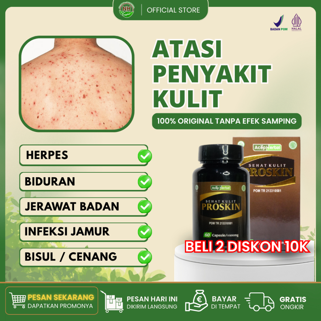 Obat Jerawat Badan, Punggung, Dada, Bahu, Penyakit Back Acne / Bacne - Suplemen Kesehatan Kulit Mera