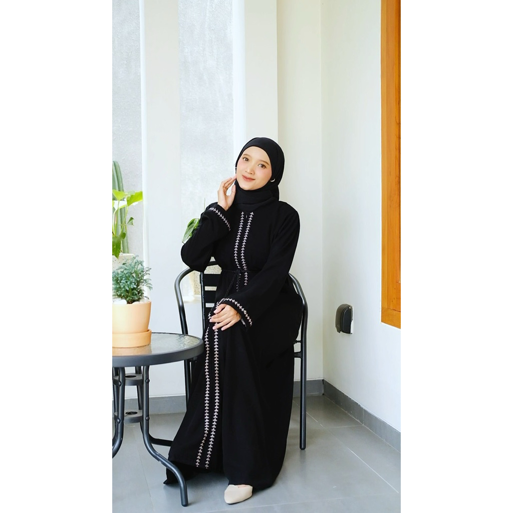 Gamis Mahaniii Jubah Hitam Arab Turki Turky Maroko Mesir Saudi Madinah Dubai India Murah Umroh Haji 