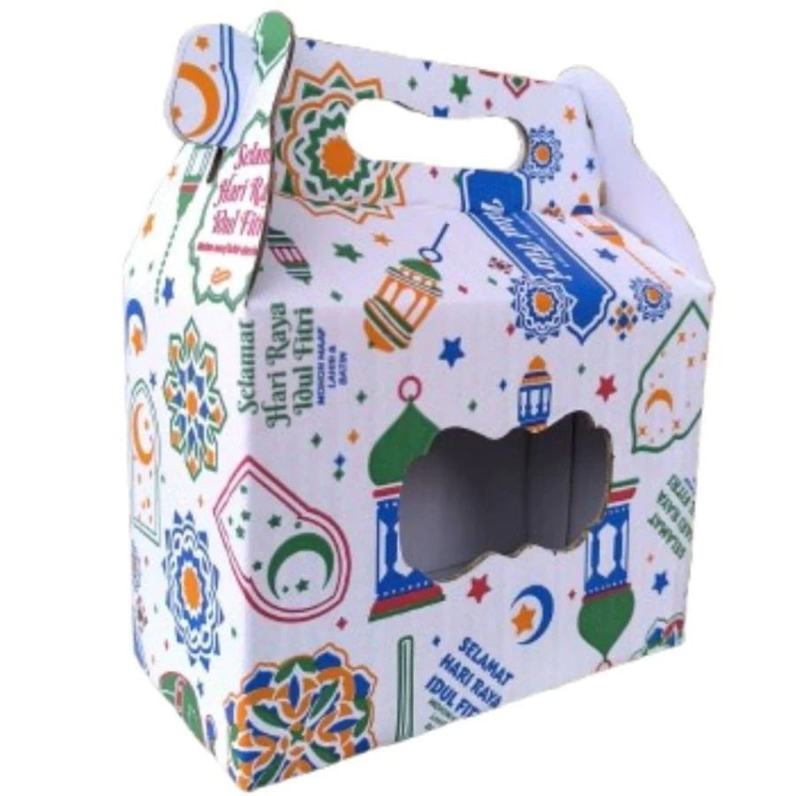 Box Packing Hampers Lebaran Kemasan Toples Tabung Isi 4 1000ml