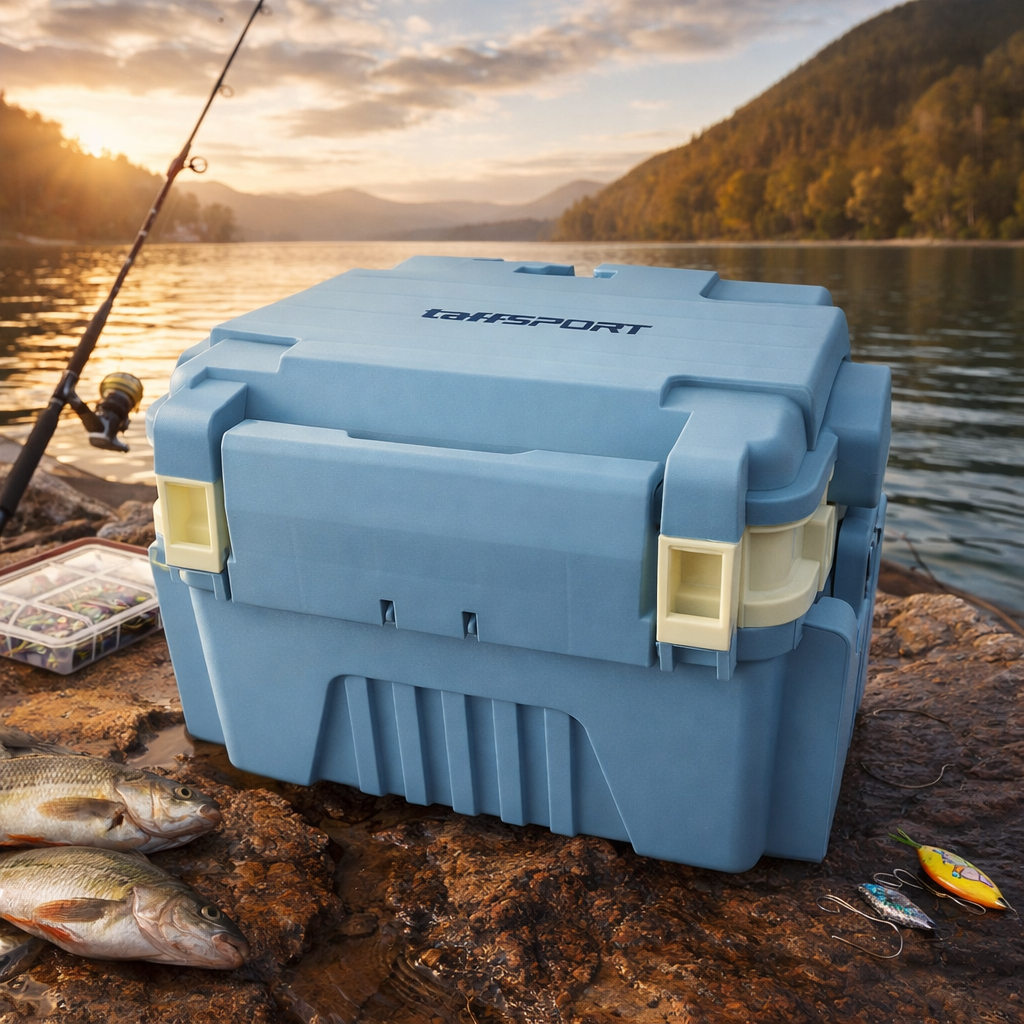 TaffSPORT Kotak Perkakas Pancing Fishing Tackle Box Double Layer