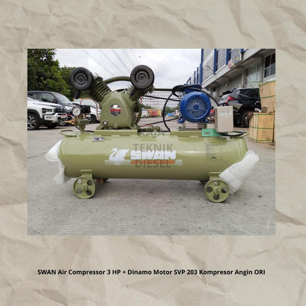 SWAN AIR COMPRESSOR 3 HP S SERIES SVU-203 KOMPRESOR ANGIN