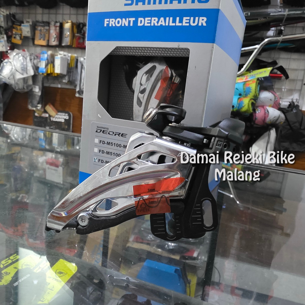 Front Derailleur / FD Shimano Deore M5100 2 speed E-Type cocok untuk Xtrada Siskiu FD-M5100-E