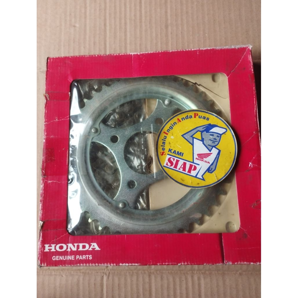 rantai roda kit 06401-KCJ-691 gir gear depan belakang set rante honda tiger2000 tiger 2000 tiger law
