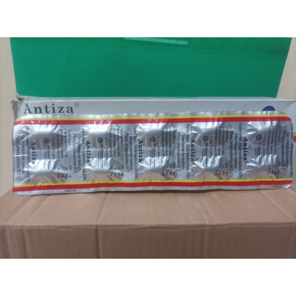Antiza Tablet obat batuk pilek demam sakit kepala
