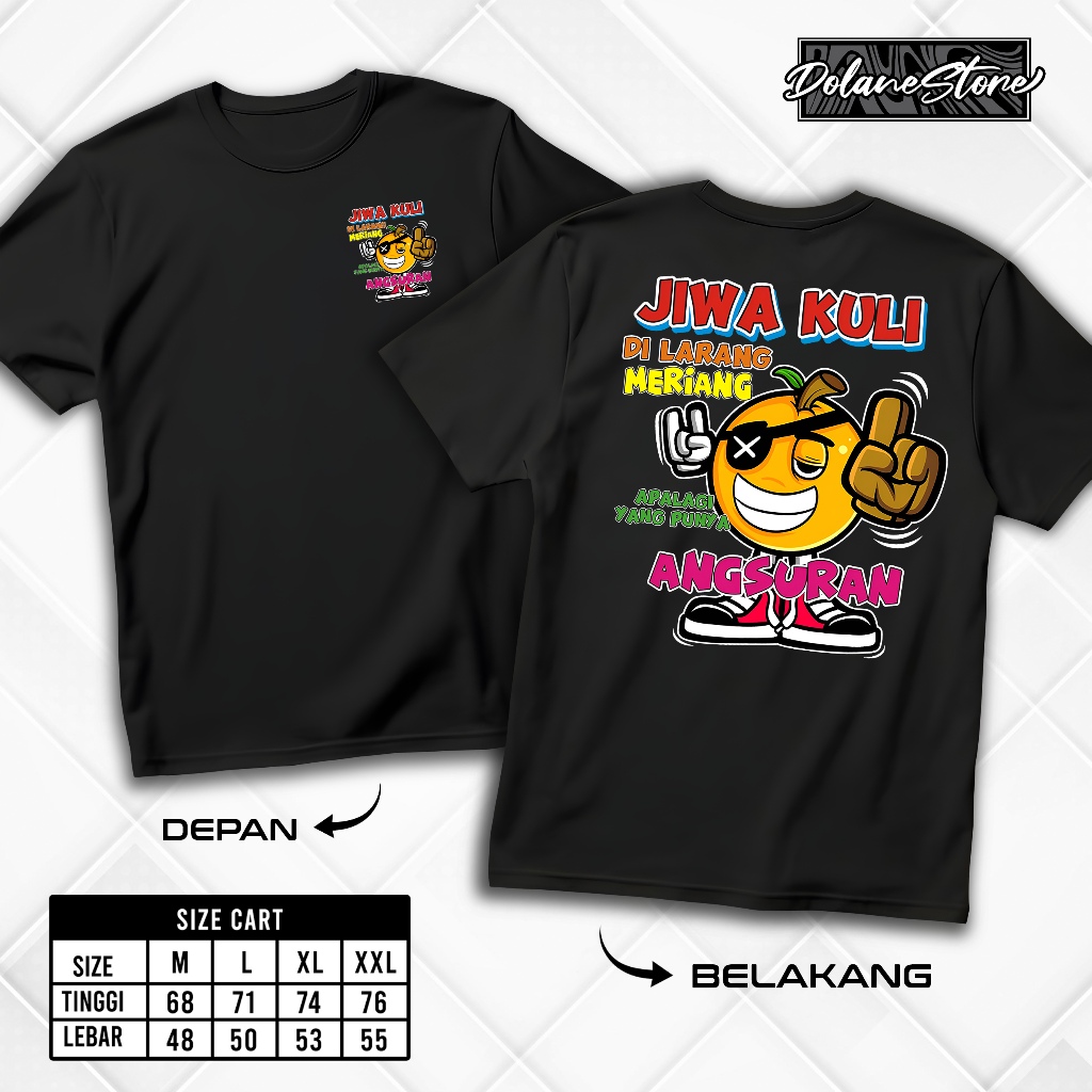 KAOS DISTRO KATA KATA JIWA KULI - BAJU DISTRO KEKINIAN JIWA KULI | FASHION PRIA & WANITA