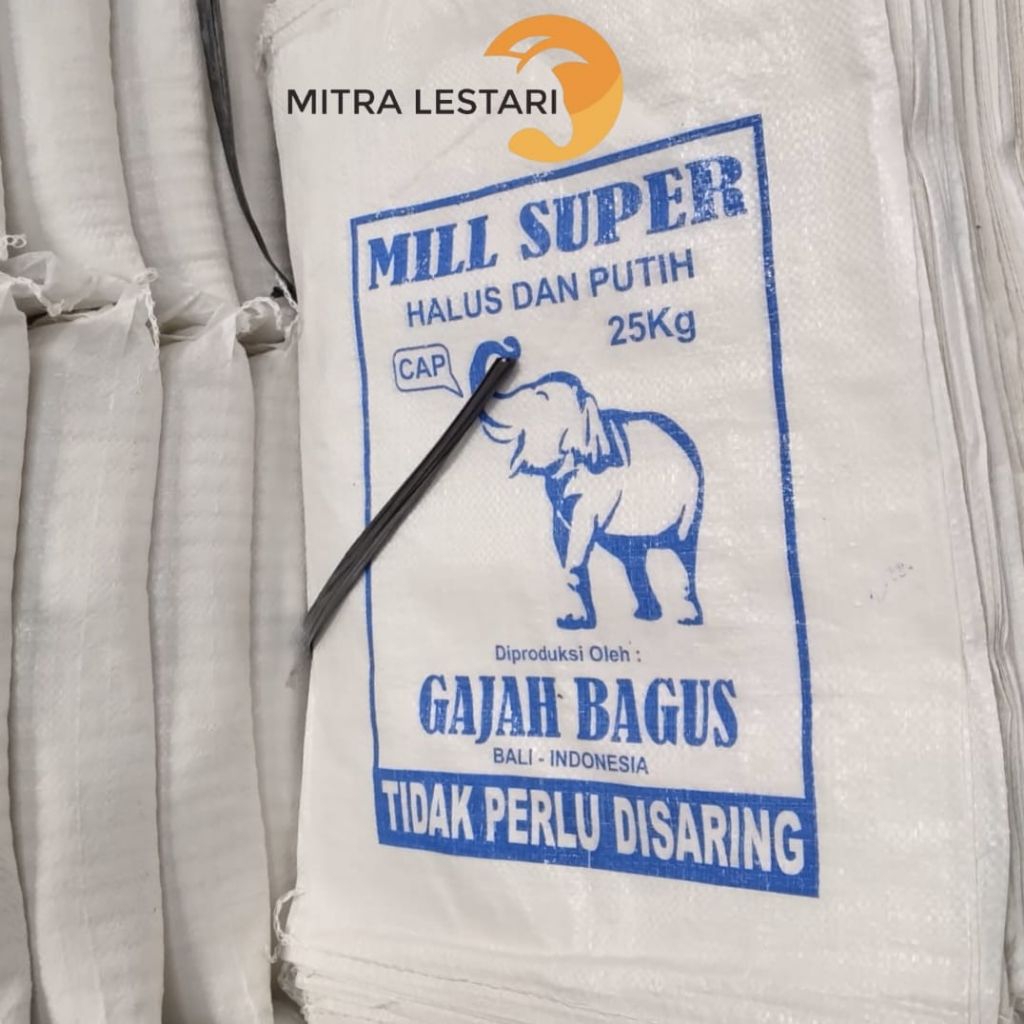 MILL SUPER HALUS & PUTIH CAP GAJAH (MINIMUM ORDER 50 SAK) CAMPURAN ACIAN SEMEN, PLAMIR, CAT TEMBOK
