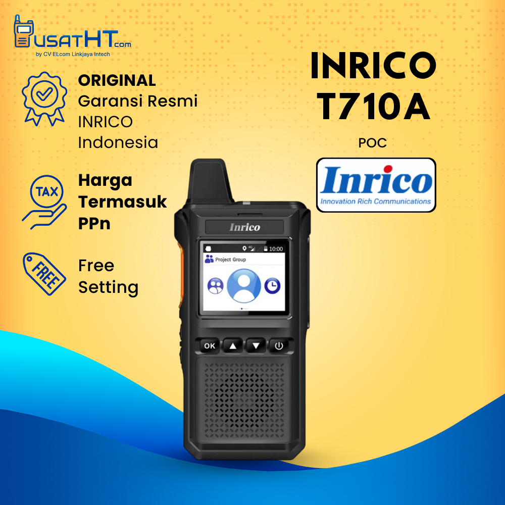 HT HANDY TALKY POC INRICO T710A Smart PoC Radio Wifi LTE 100% ORIGINAL
