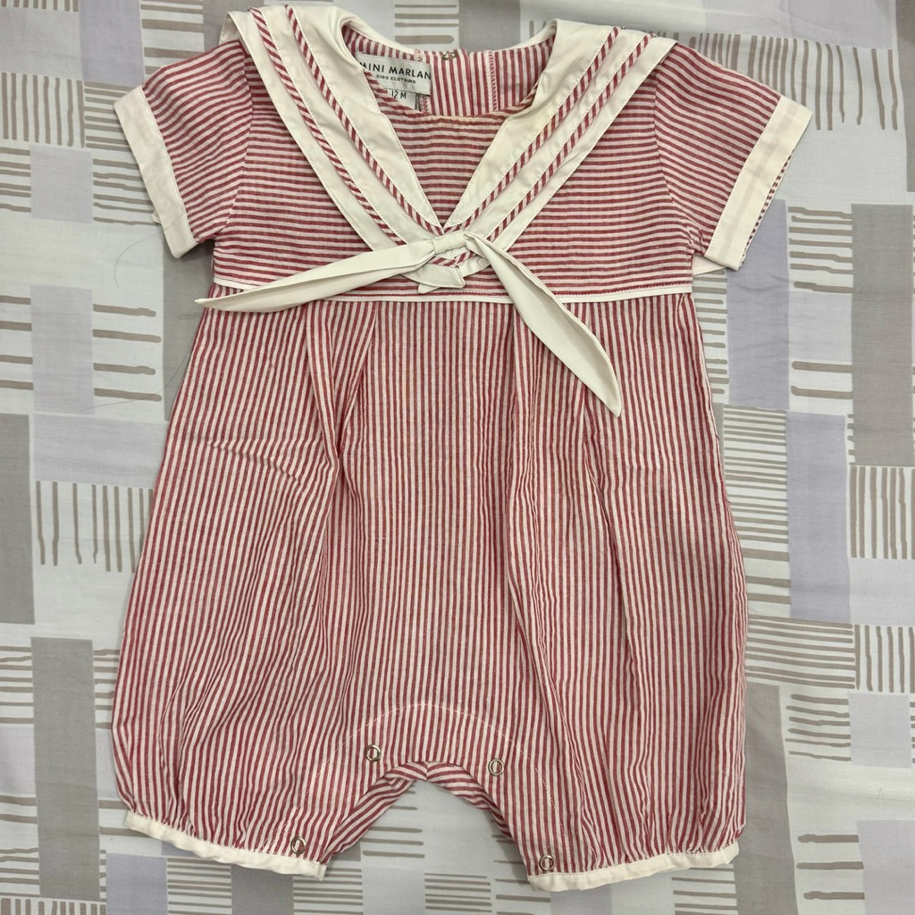 (PRELOVED) MINI MARLAN SAILOR ROMPER SZ 9-12M
