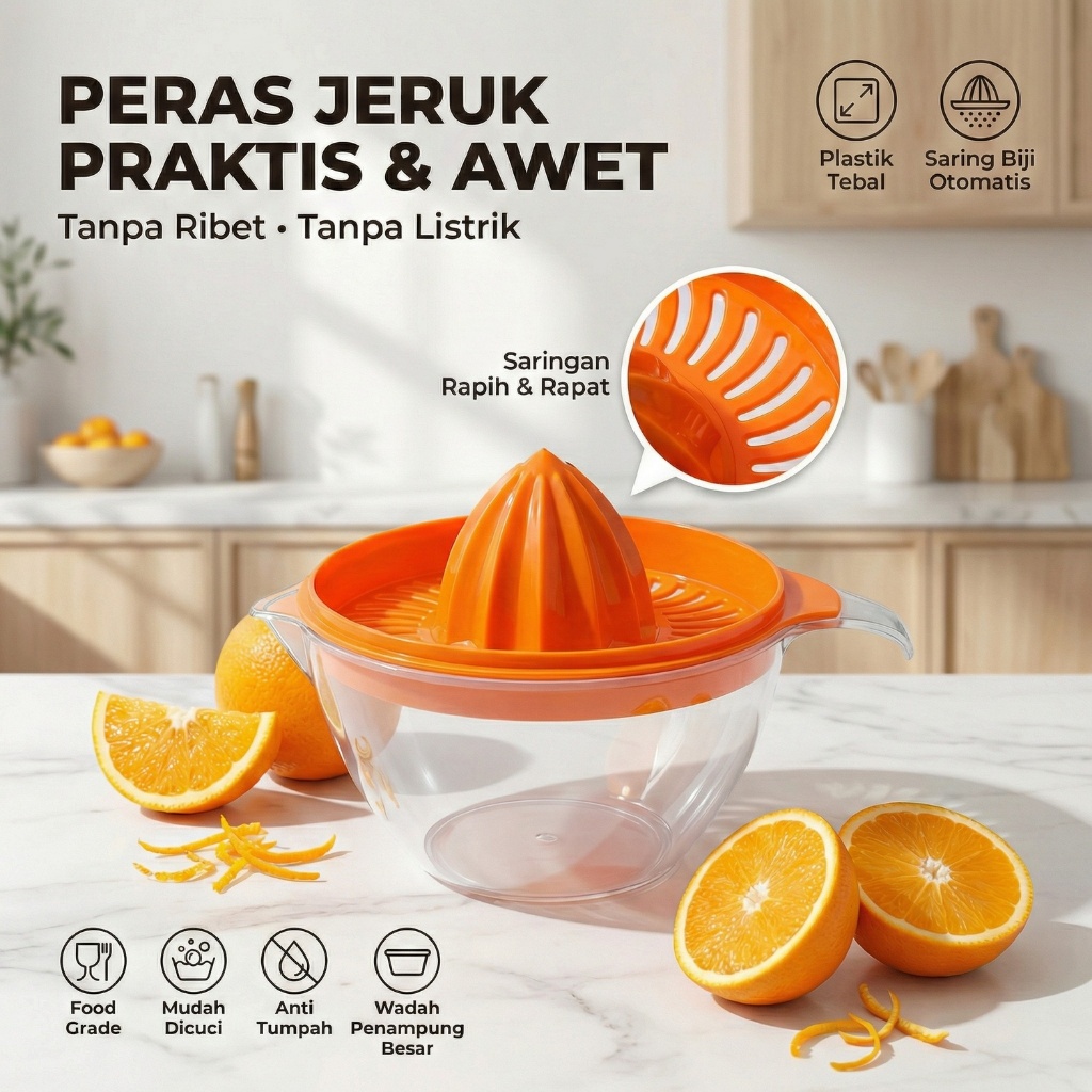 Perasan Jeruk Jus Portable Plastik Lemon Peras Peres Es Jus