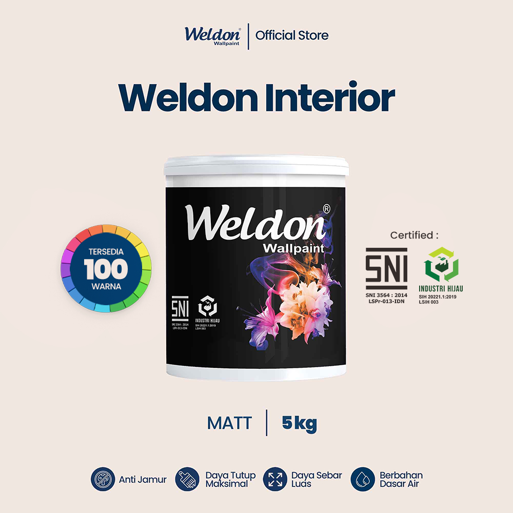 Weldon Interior - Cat Tembok Interior (5kg)