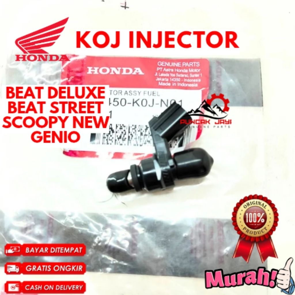 INJECTOR ORIGINAL HONDA KODE KOJ, INJECTOR BEAT DELUXE, INJECTOR BEAT STREET, INJECTOR SCOOPY NEW, I