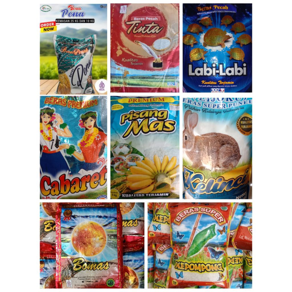 [COD] Promo Aneka Merk Beras [Super Kepompong,Bomas,Cabaret,Pisang Mas,Kelinci,Tinta,Labi Labi,Pena 