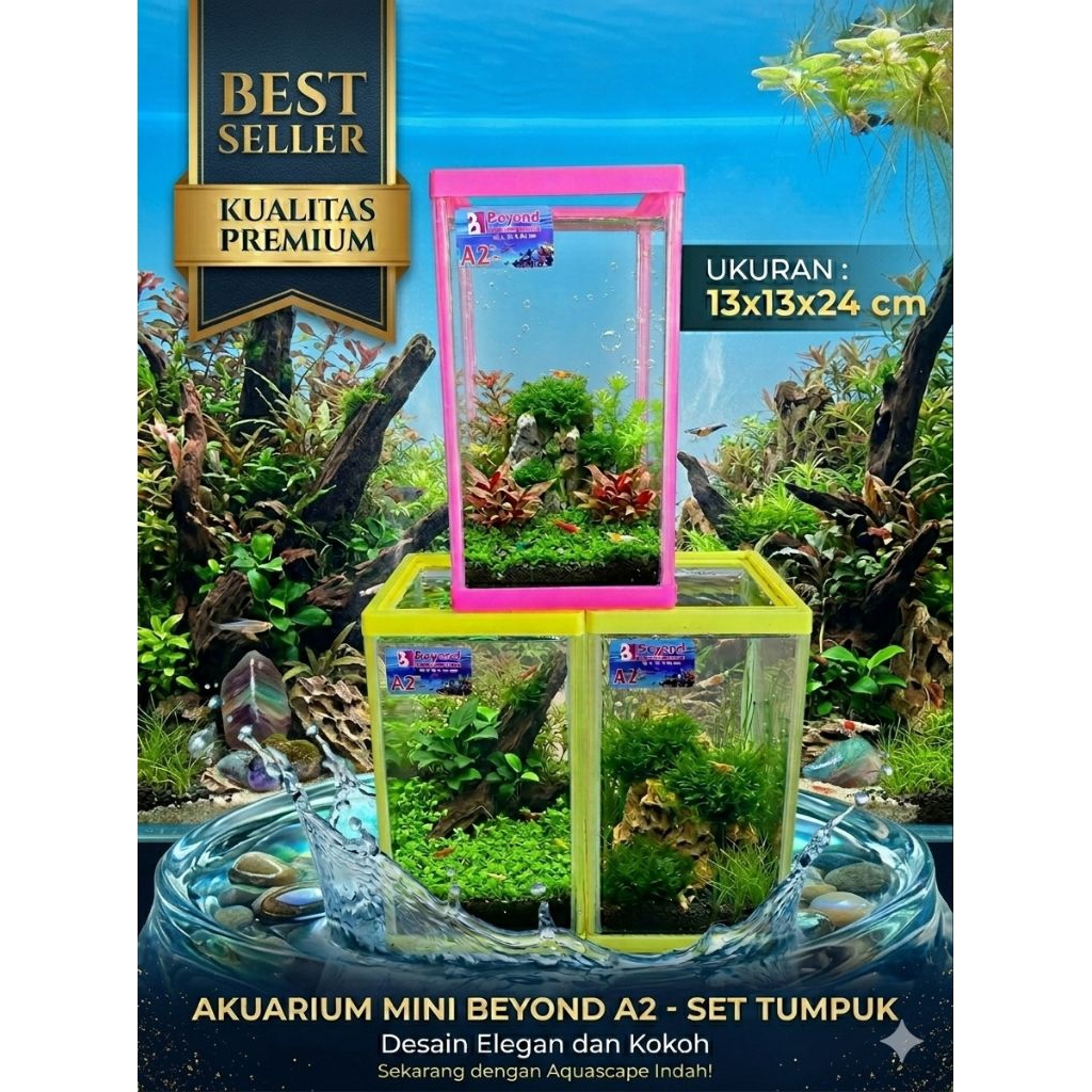 aquarium akrilik beyond A2, aquarium akrilik cupang, seliter akrilik cupang, aquarium akrilik cupang
