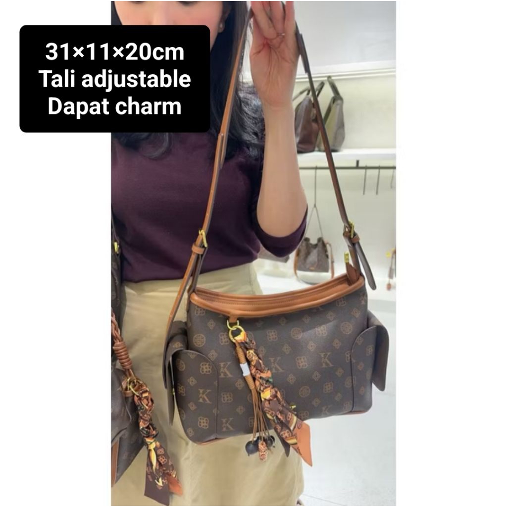 Tas Fashion Import Wanita by Madelyn Bags Shoulder Bag/Sling Bag Brown