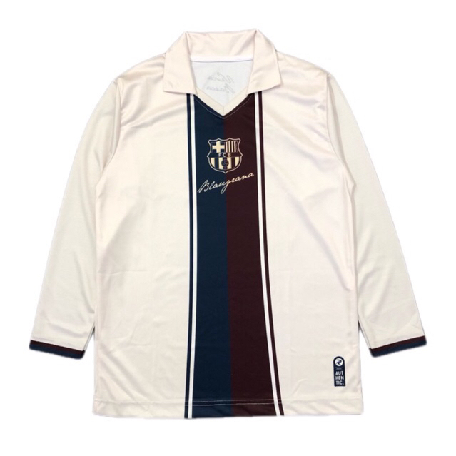 JERSEY LENGAN PANJANG BARCELONA CREAM BLAUGRANA | JERSEY PRINTING | JERSEY VINTAGE | JERSEY RETRO | 