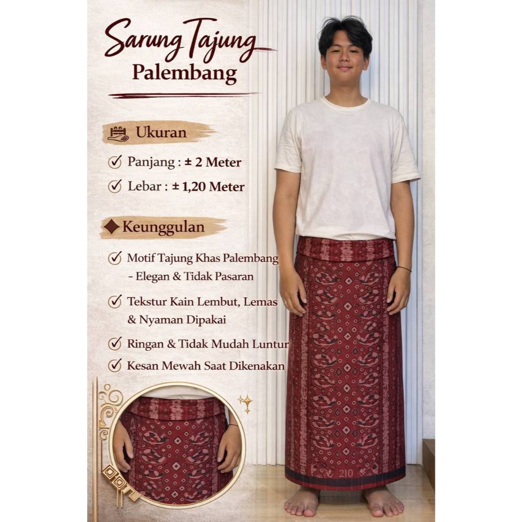 Sarung Tajung Palembang Premium Berbagai Motif - Nyayu Songket