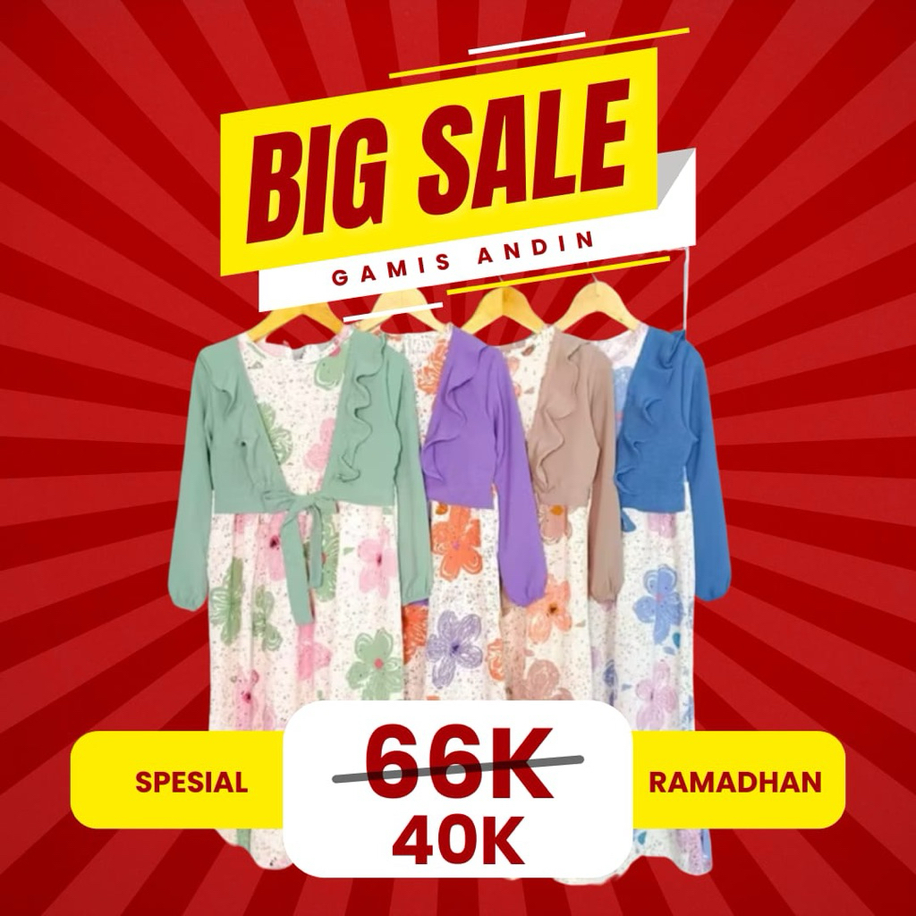 2-9th PART 2 GAMIS ROMPI RUFFLE GAMIS ANDIN BALLOONS BY OSK GAMIS ANAK PEREMPUAN CRINKLE GAMIS KATUN