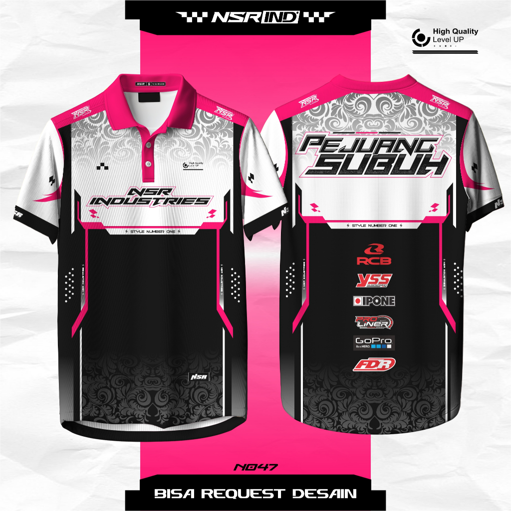 Jersey Custom Racing Nama Sendiri Full Print – Baju Jersey Printing Balap Sepeda Gaming – Bisa Desai