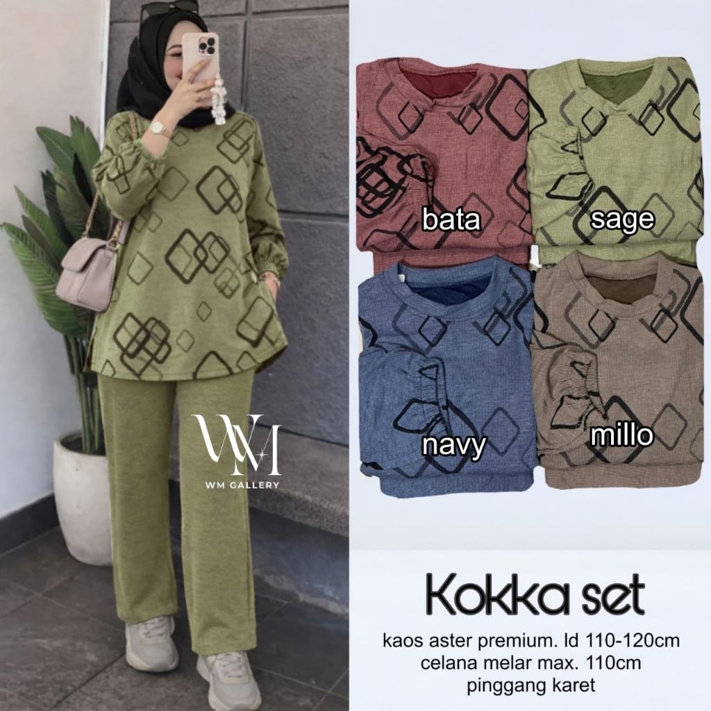 wilona hestin one set tunik by w&w setelan wanita jumbo ld 120 ld 130 xl xxl xxxl long tunik import 