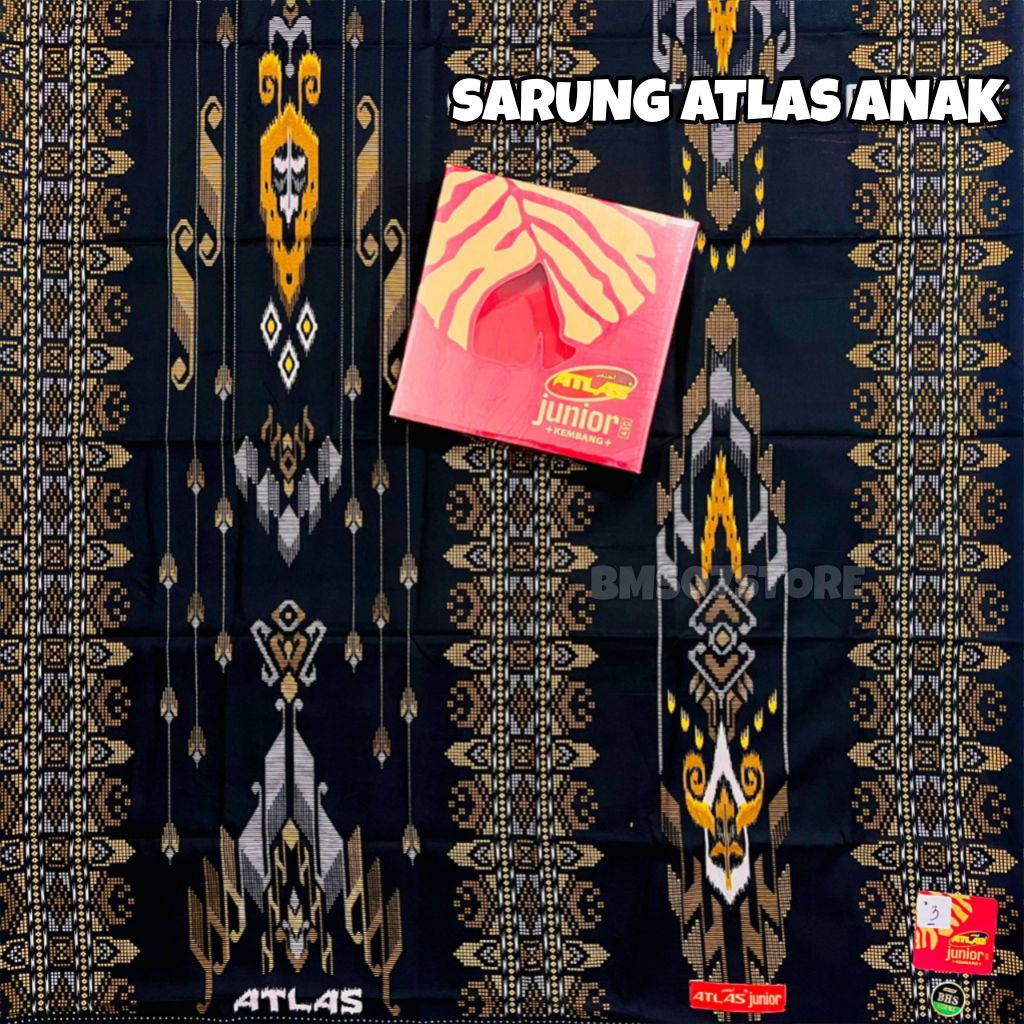 Sarung Atlas Junior Motif BHS Sarung Anak Atlas Terbaru Motif Kembang BHS