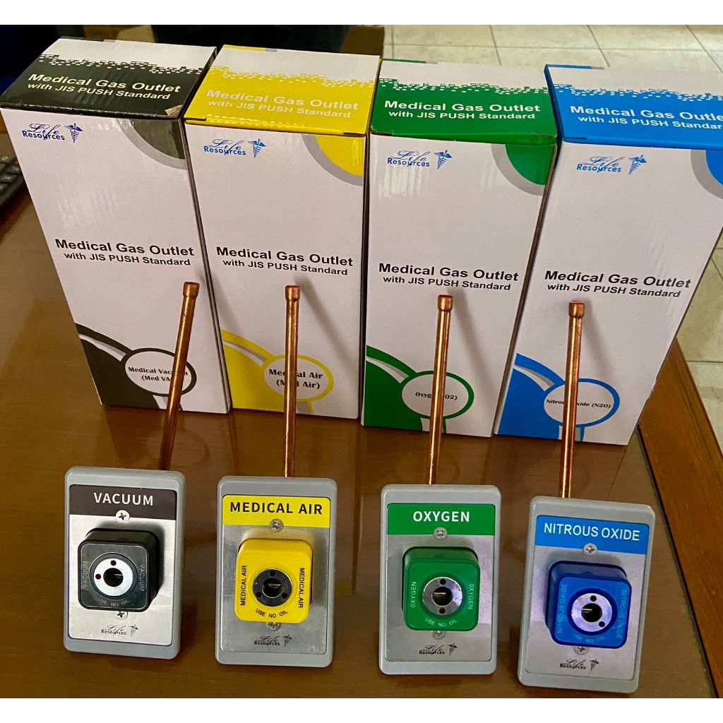 Life Resources Wall Outlet Gas Medis Standard Type Ohmeda JIS CIG / Outlet Instalasi Gas Medis Rumah