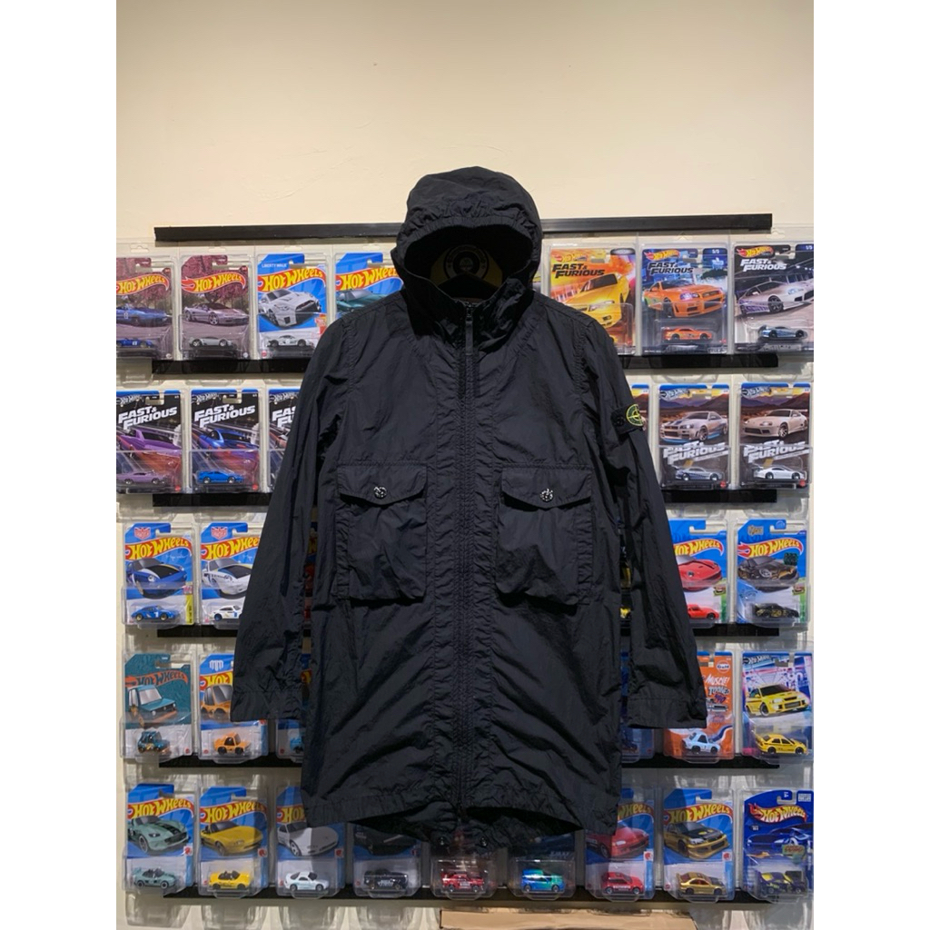STONE ISLAND JUNIOR OVERSHIRT LONG PARKA MIRIP SMOCK JACKET LIAM GALLAGHER