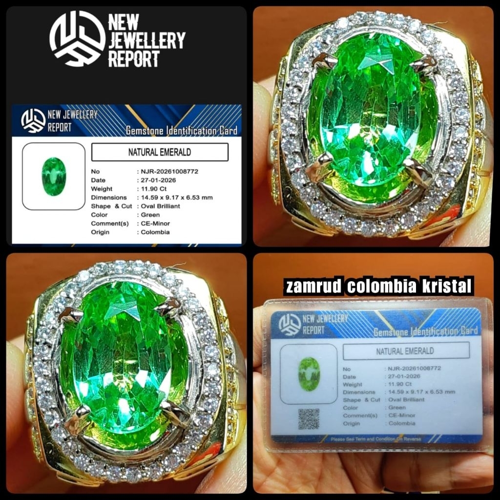 original Jamrud Colombia jumbo kristal HQ kontes item