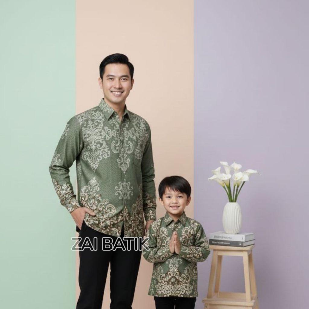 Batik Couple Ayah Anak Katun Premium COD BATIK COUPLE AYAH ANAK PREMIUM
