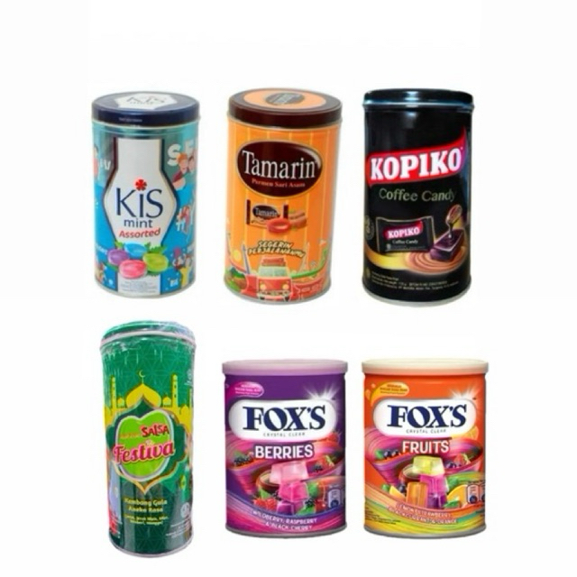 Permen Kopiko/Tamarin/Kiss/Fox/Nano2 Edisi Festive Lebaran Kaleng