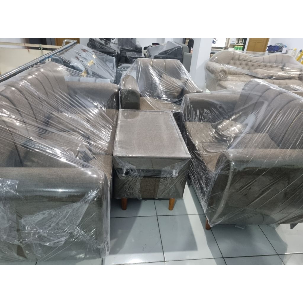 SOFA MINIMALIS 321 /SOFA MINIMALIS RETRO/SOFA RETRO 321+MEJA