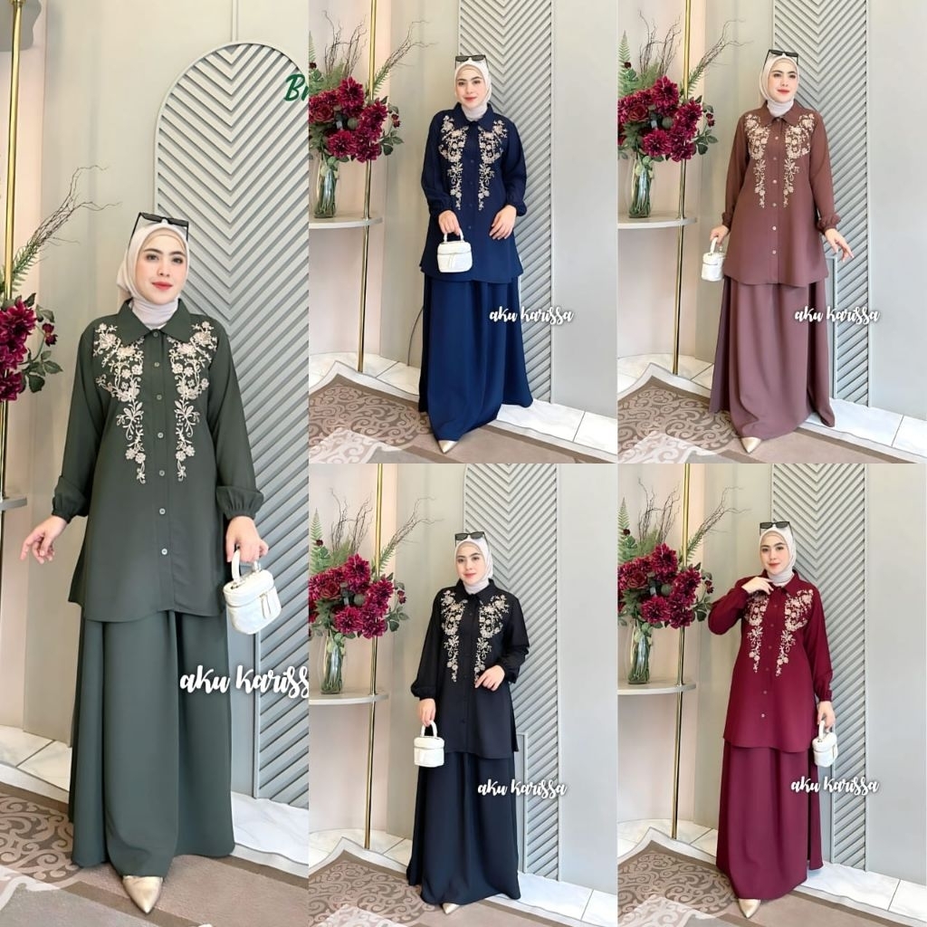 SETELAN ROK WANITA TERBARU ZENAIRA BY AKU KARISSA
