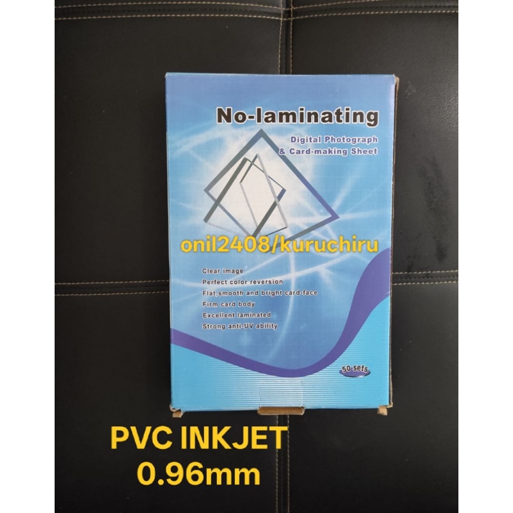 PVC Sheet ID Card Tebal 0.96mm / Kertas PVC ID Card / Bahan ID Card. Khusus INKJET.