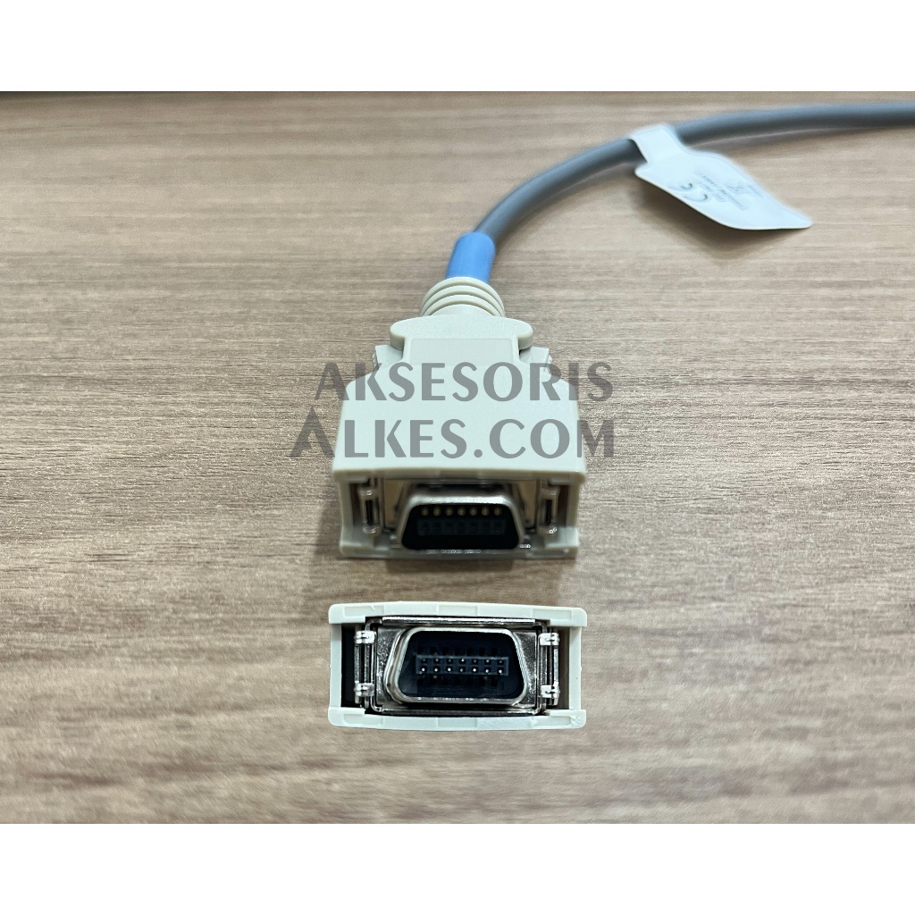 Oximeter probe adapter cable 14pin to DB9F, 2.4m