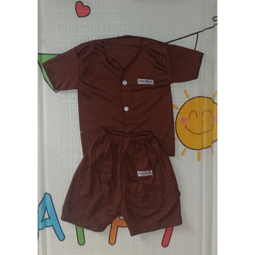 Setelan Kaos Lengan Pendek Bayi 0-3 bulan